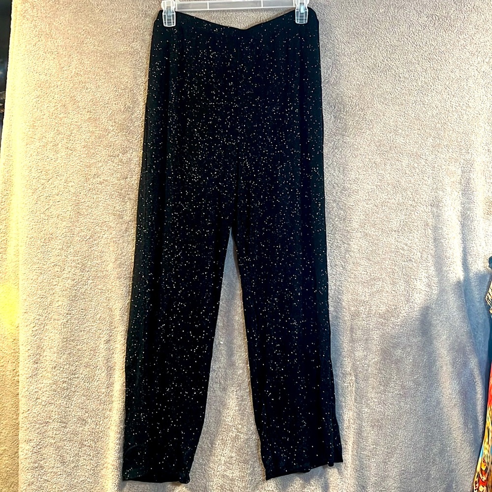 XL black bell bottom dress pant